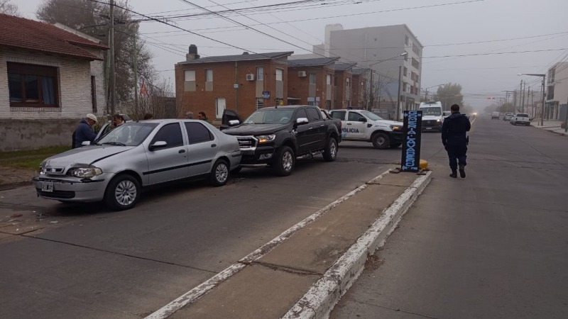 Tres veh�culos protagonizaron un choque en cadena